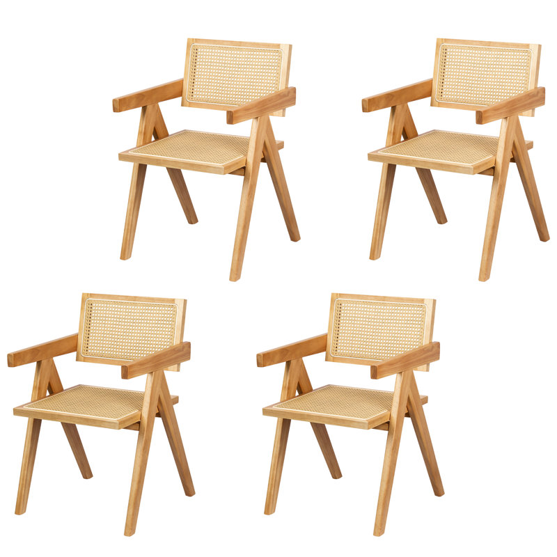 Beka 16.9'' H Walnut Solid Wood Armchair, Walnut