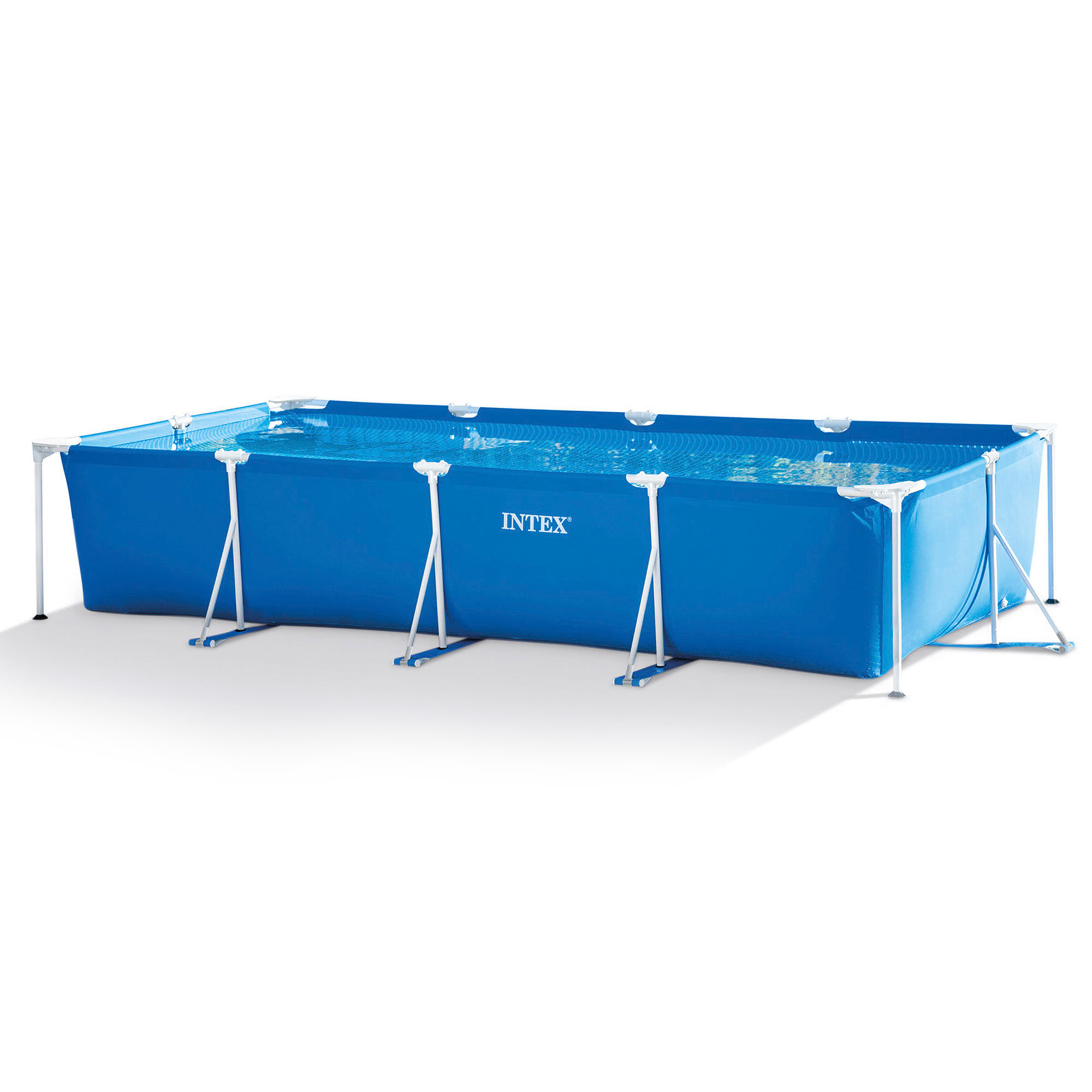 Intex New Intex Rectangular Frame Above Ground Swimming Pool & Reviews ...