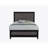 Soluto Grey And Black Bed-796503646