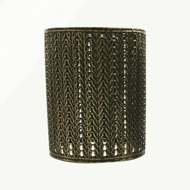 13.5cm H Metal Drum Lamp Shade ( Uno ), Brushed Brass
