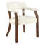 Chaise de salle à manger à accoudoirs touffetés LUMera, blanc crème-106905280-106905285