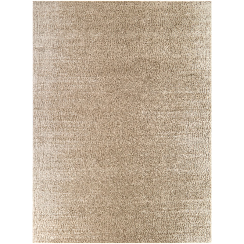 Tapis crème abstrait moderne Eghosa, Rectangle 7 pi 10 po x 10 pi