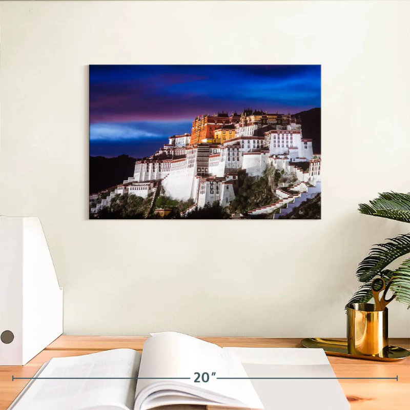 Adella Potala Palace Before Dark, 8" H x 12" W