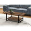 Table basse, accent, cocktail, rectangulaire, salon, L 48 po, métal stratifié, contemporain, moderne-412069108