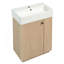 Meuble-lavabo 21,6 po avec lavabo en céramique