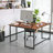 L-Shaped Metal Base Computer Desk