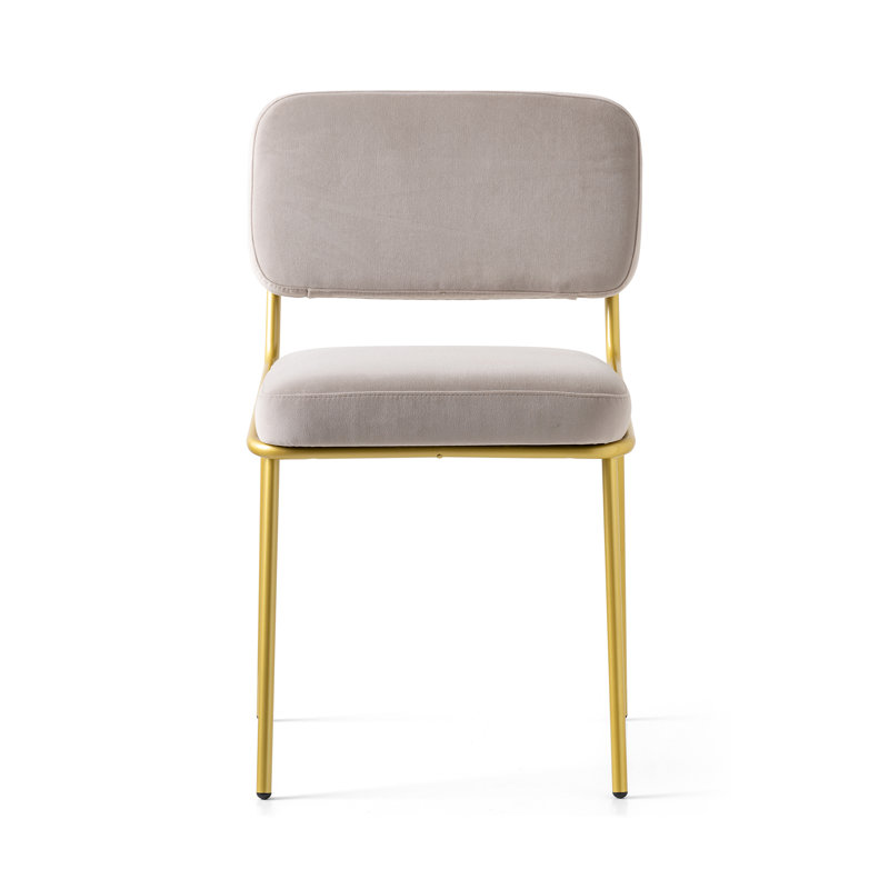 Sixty Upholstered Dining Chair with Metal Frame, Sand, Matt Taupe