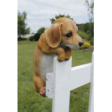 Jinesh Dog Weather Resistant Plastic Garden Statue