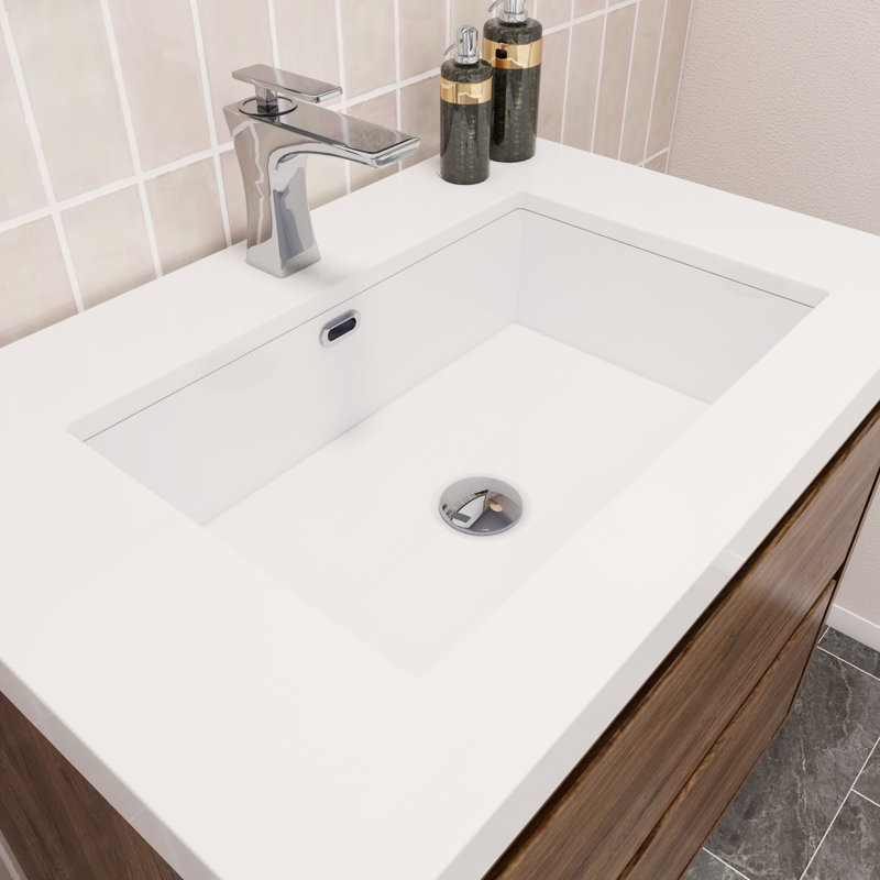 Ensemble de meuble-lavabo simple l 30 po Azden, Bois de rose