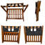 Porte-bagages pliable en noyer