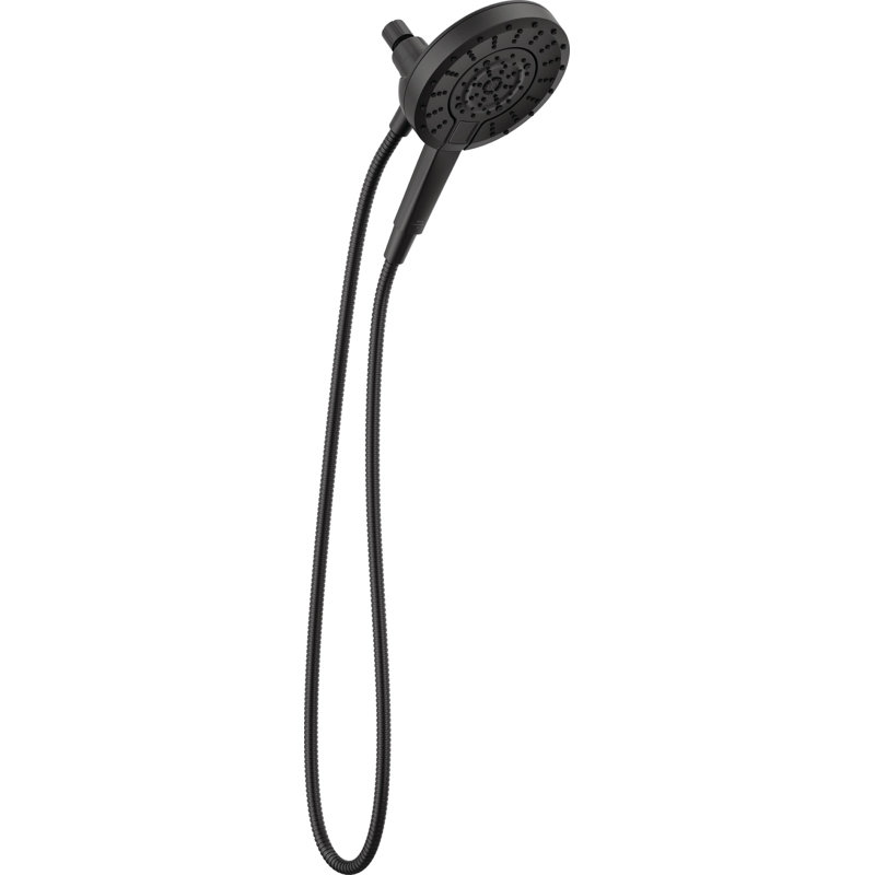 5-Setting In2ition 2-in-1 Dual Shower Head with Handheld High Pressure ProClean Spray 1.75 GPM Matte Black, Matte Black