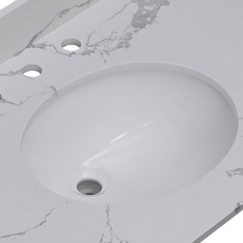 Modern 19"X16" Oval Pure White Bathroom Sink - Undermount Ceramic Lavatory Basin With Overflow, Low Absorption, Acid Resistance, Dependable Quality Water Acid-, No Faucet Holes, Long-Term Use