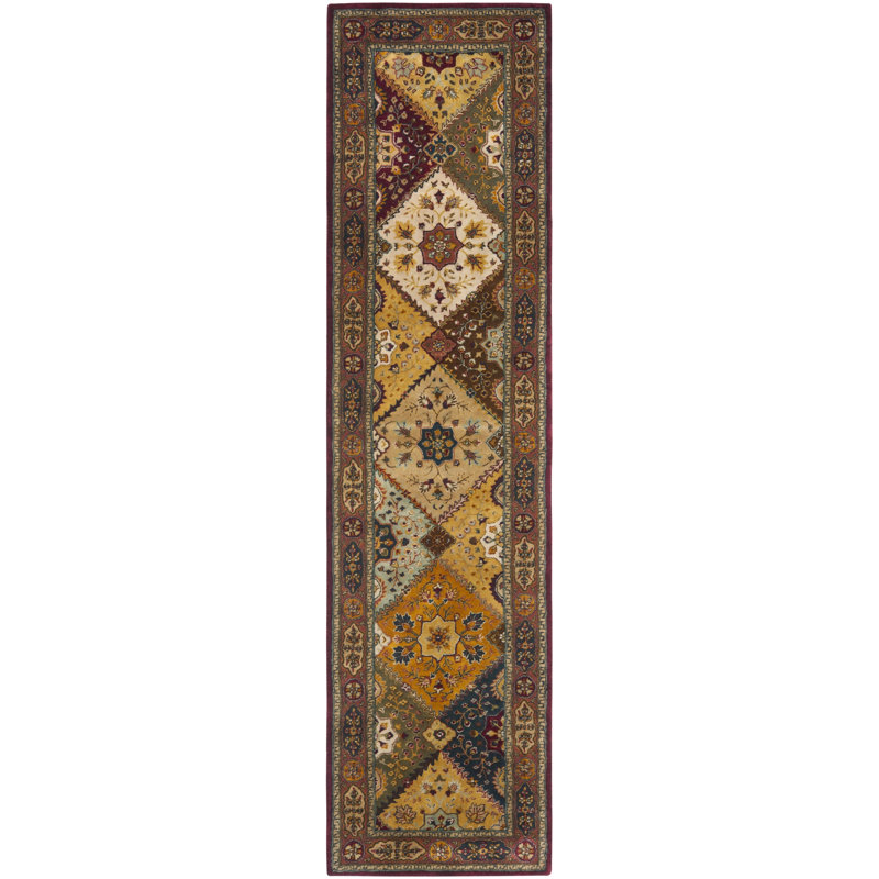 Evie New Zealand Wool Geometric Rug, Runner 2'6" x 12'