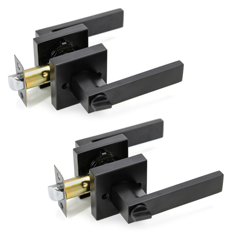 Privacy (Bed & Bath) Door Lever, Black