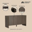 Buffet 60 "en noyer brun Linda-1373519261