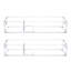 2 Piece Multimedia Media Shelves