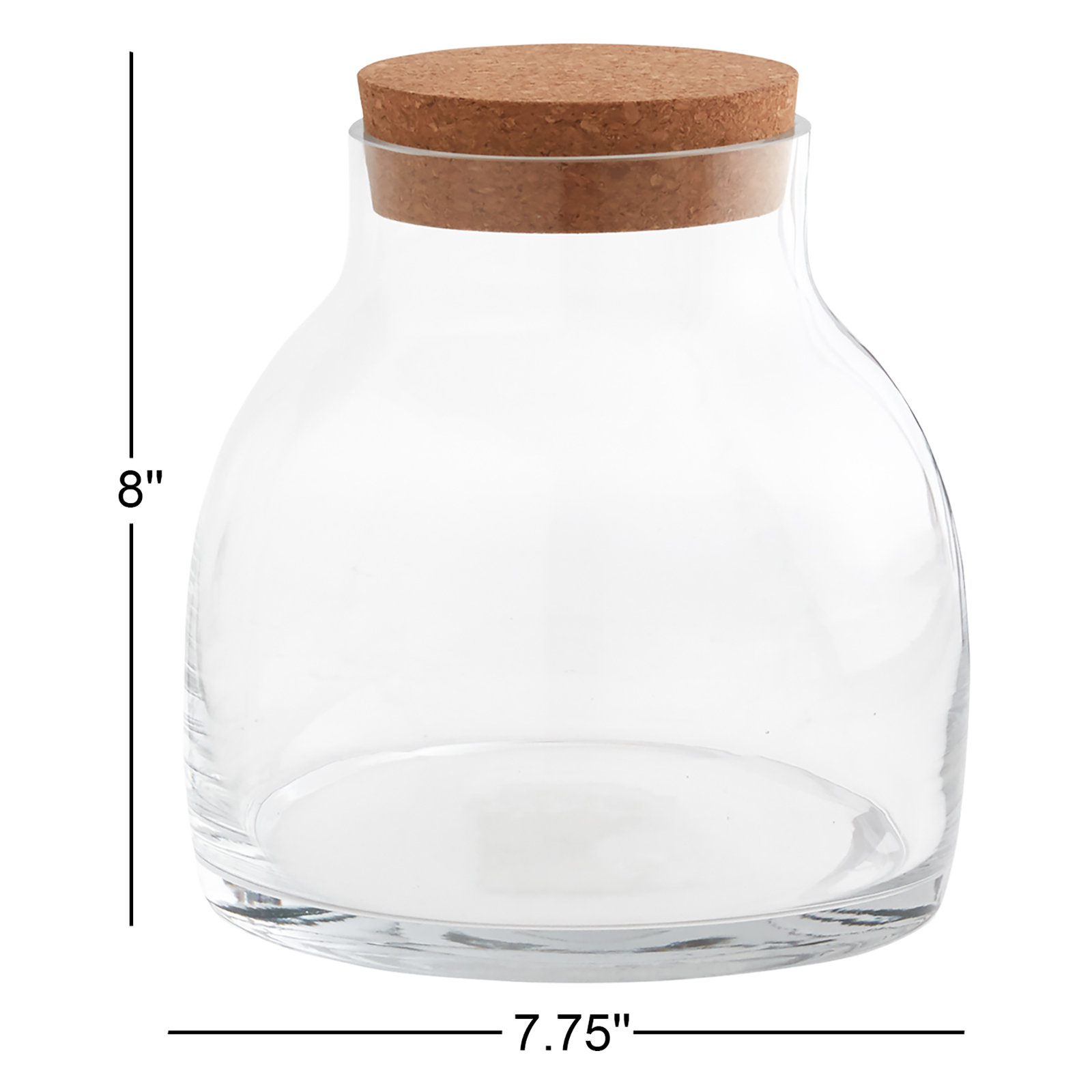 Antin 8'' Handmade Glass Decorative Urns & Jars