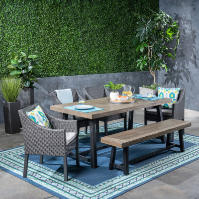 Lovisa 6 Piece Dining Set with Cushions