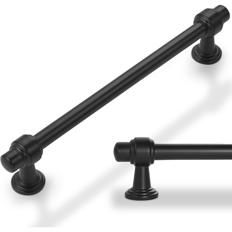 10 Pack Cabinet Handles, Solid Zinc Alloy Drawer Pulls, Modern Kitchen & Dresser Hardware With Deep Thread Design, 7.5"