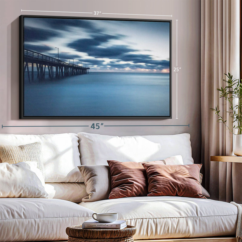Impression sur toile Virginia Beach, H 25 po x l 37 po