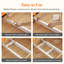 4 Pack Drawer Dividers 2.36" High, 16"-22" Adjustable Drawer Organizer With 8 Inserts For Utensils/clothes/makeup, Plastic Expandable Separators In Kitchen/dresser/bedroom/bathroom/office