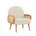 Beige Faux Leather