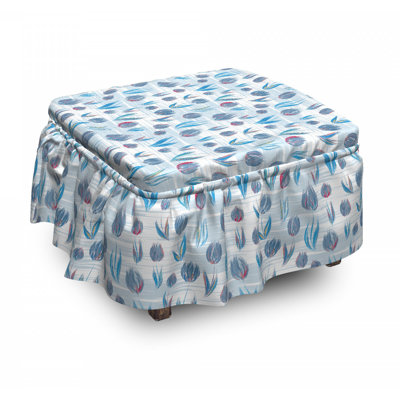 Box Cushion Ottoman Slipcover