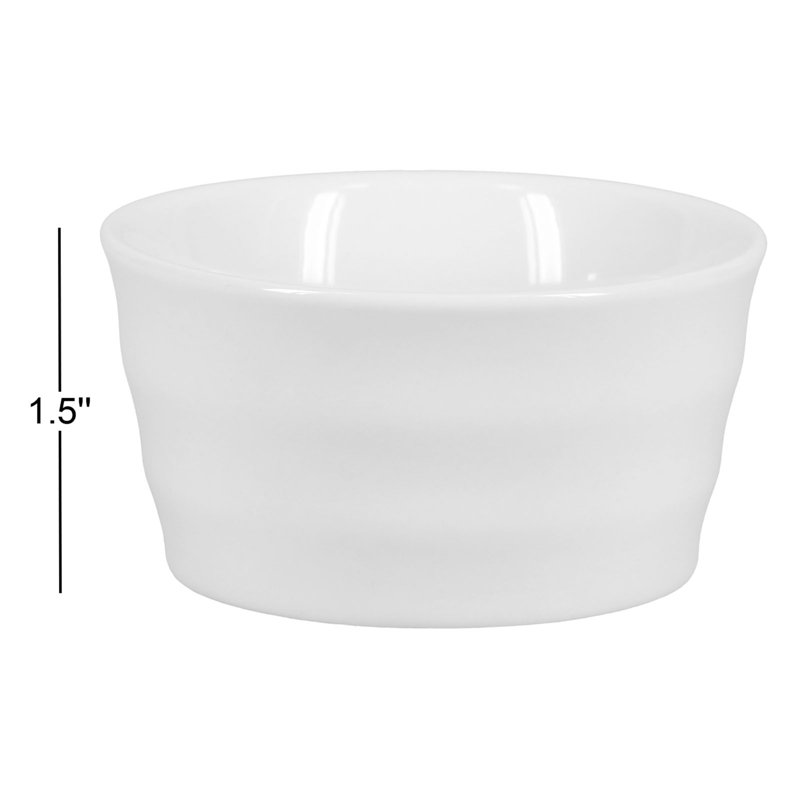 BIA Cordon Bleu Stockholm White Porcelain 3 oz Ramekins