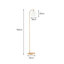 Moriches 150cm Gold Arched Floor Lamp