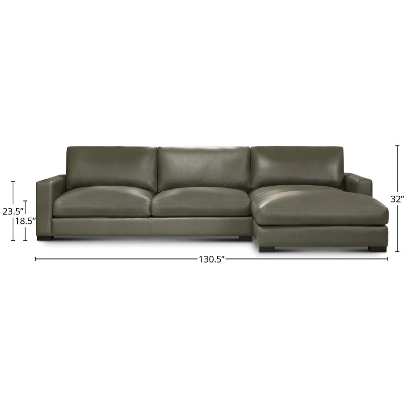 Eudia Chaise Sectional, Right Hand Facing