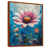 Toile avec cadre flottant brun