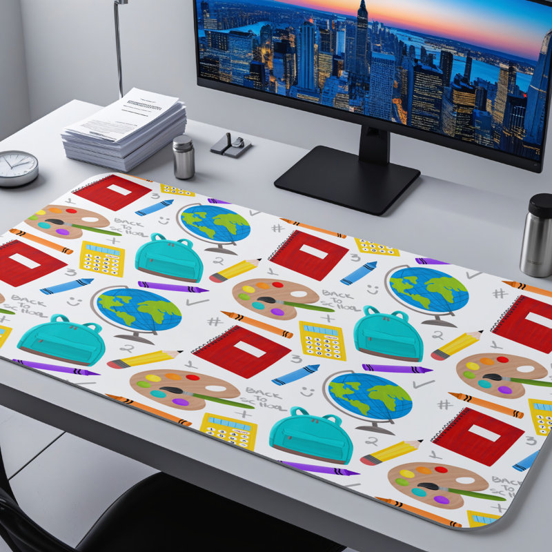 Polyester Desk Pad, 14.4x12.1