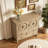 Modern Burlywood Solid Wood Accent Cabinet