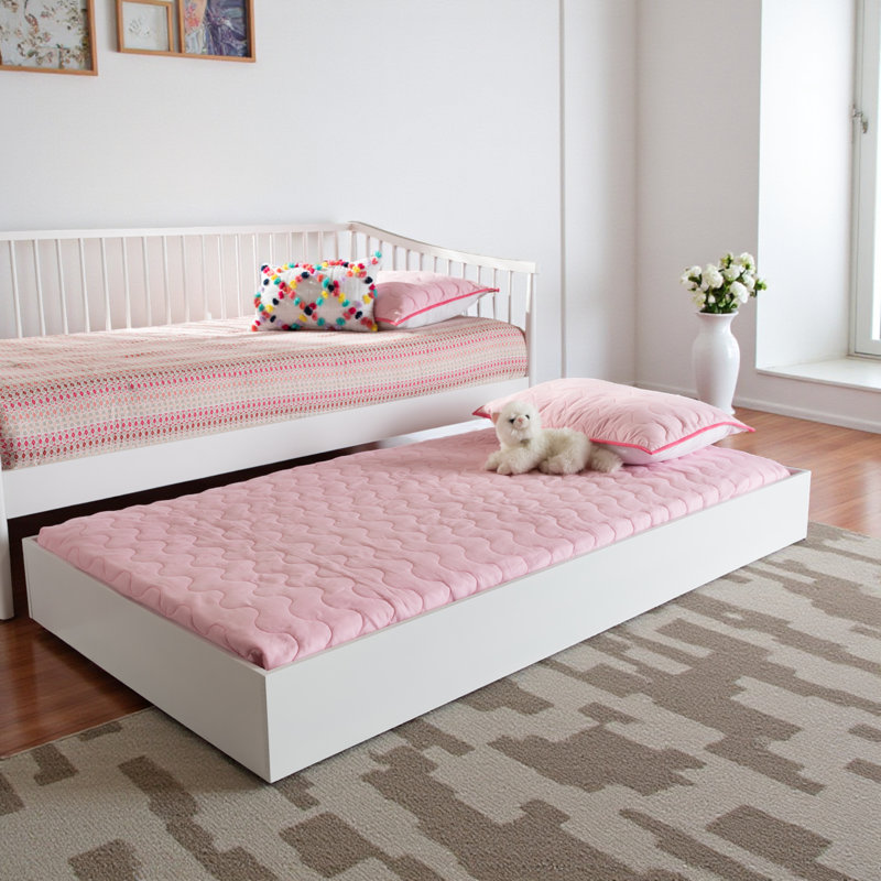 Lit gigogne de style moderne et simple Johppah, H 7,85 po x l 40,3 po x L 74,25 po