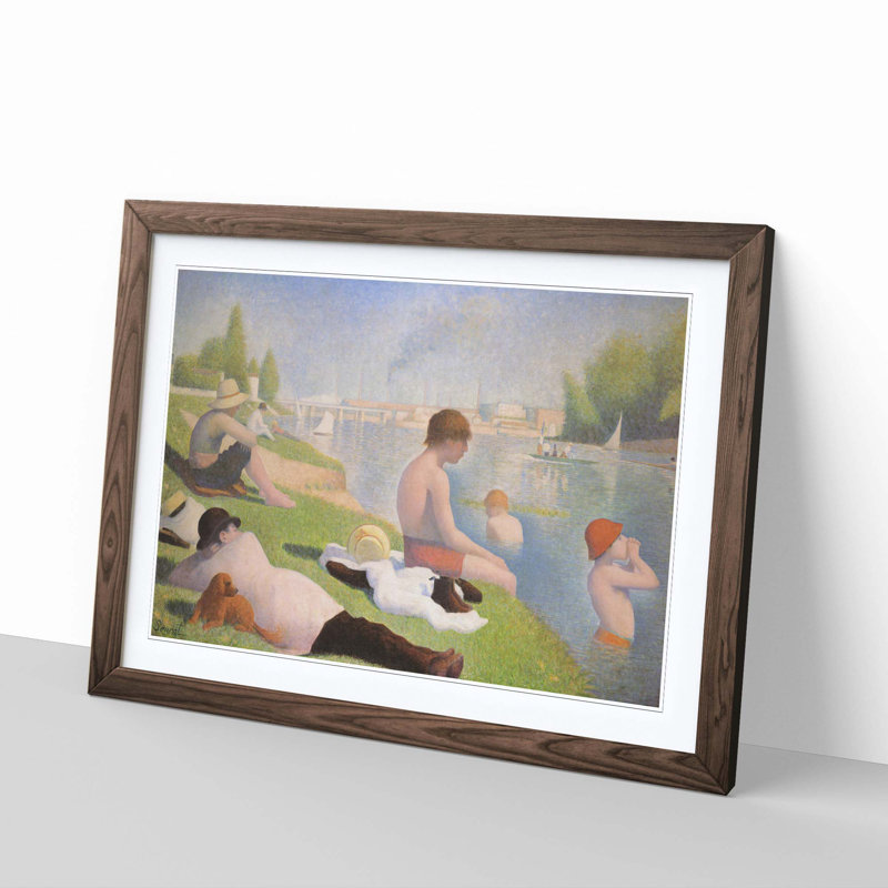 Georges Seurat - Single Picture Frame Painting, Walnut