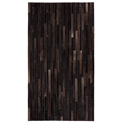 Poseidon Cowhide Striped Area Rug