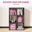 HOMCOM 6 Cube Bookshelf Modern Freestanding 3 Tier Bookcase-2023591534