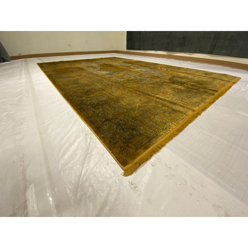 Tapis contemporain touffeté à la main 7 pi 8 po x 11 pi 1 po Antep