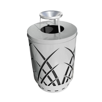 Covington Steel Open Kitchen Trash Can - 40 Gallons