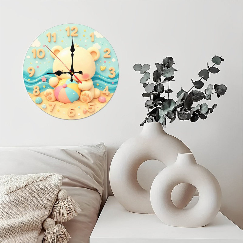 Horloge mignonne avec ours