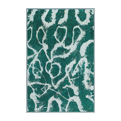 Tapis décoratif multicolore à motif abstrait