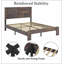 Structure de lit plateforme en bois avec grand rangement sous le lit, alliant style et fonctionnalité pour les chambres modernes.-1876607162