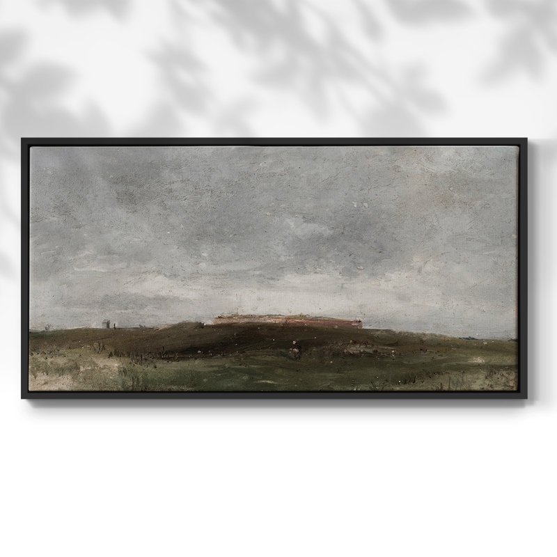 Série paysage - MCxx - Toile tendue avec châssis encadré - Prêt à être accroché, Noir, H 21 po x l 41 po