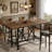 Counter-Height Bar Table with Metal Footrest (62.99")-820172255