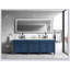 Miroir de salle de bain 96 x 48 pouces à DEL avec cadre en aluminium, miroir de meuble-lavabo mural, anti-buée, mémoire, 3 couleurs, réglable en continu-1362013188