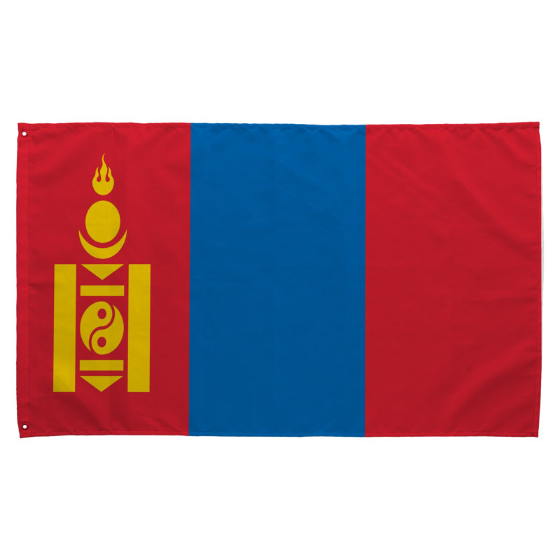 Drapeau de la Mongolie - drapeau