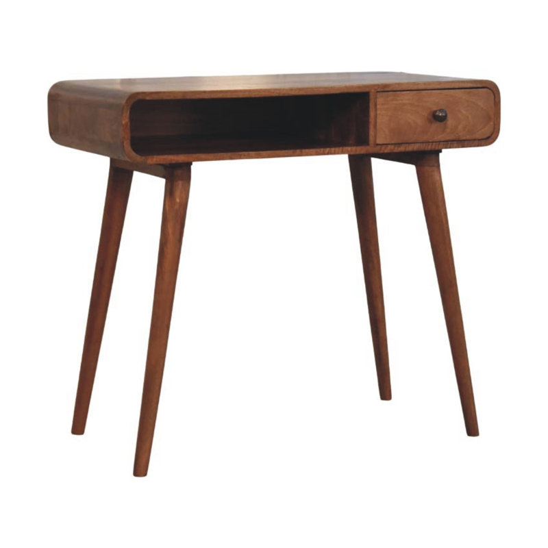 Bureau d'écriture courbé