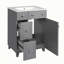 Meuble-lavabo 24 po avec lavabo en céramique, 2 tiroirs, 1 porte à fermeture en douceur-960757441