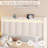 2-Piece Bedroom Sets, Wave Upholstered Bed with LED Lights & USB Ports, 29"X 37" 4-Drawer Chest-449589173-449589195