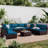 Rosaelena Wicker 8 - Person Modular Patio Conversation Set with Cushions-85954369